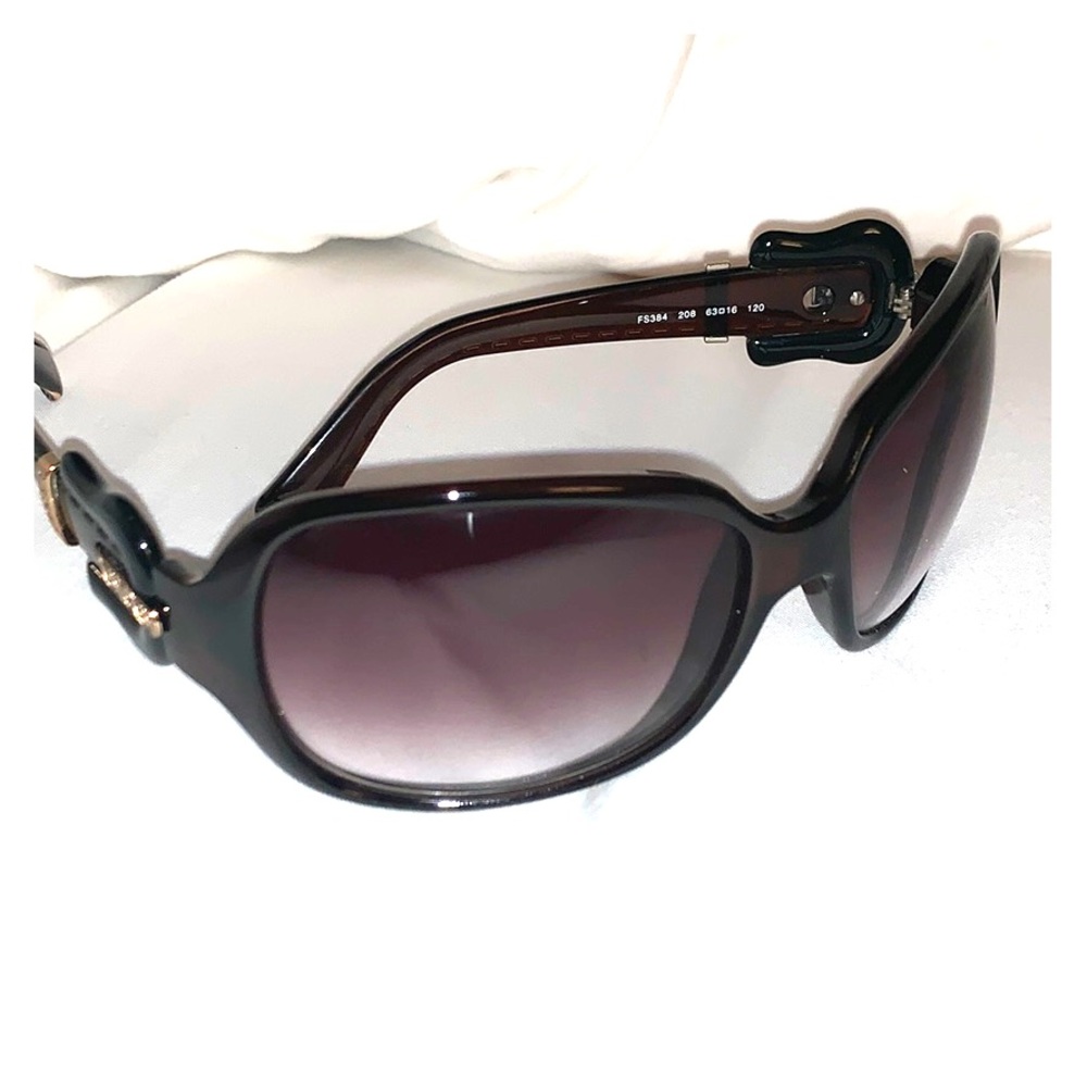 Fendi sunglasses with belt buckle sides, brown